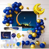 elvesmall Eid Mubarak Balloon Background Ramadan Kareem Decoration Ballons Ramadan Mubarak Muslim Islamic Festival Party Supplies