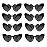 elvesmall Heart Shaped Sunglasses for Women Retro Cat Eye Sunglasses Wedding Engagement Decoration Shopping Traveling Party Accessories