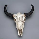elvesmall  Three-Dimensional Wall Hanging Horns, Skull, Creative Home Wall Decoration, Retro Animal Bones