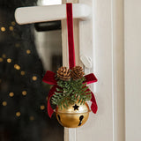 elvesmall Christmas Tree Bell Hanging Pendant Jingle Bell Painted Bells Christmas Tree Door Wall Hanging Bell Decor Christmas Gift