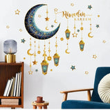 elvesmall Eid Window Stickers Ramadan Decoration Eid Mubarak Decor for Home  Ramadan Kareem Islam Muslim Party Supplies Eid Al-fitr