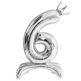 elvesmall  32 Inch White Crown Number Balloons 0-9 Digital Balloons For Birthday Party Anniversary Decoration Baby Shower Balloons