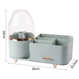 elvesmall  360°  Rotating Cosmetic Storage Box Holder Desktop Makeup Brushes Organizer Countertop Portable Lipstick Eyeliner Stand Boxes