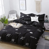 elvesmall Korean style ins pastoral green four piece bedding set, small fresh girl heart, student bed sheet, quilt set, three piece set
