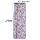 elvesmall 1pc Peony Tulle Curtains For Kitchen Door Window Living Room Bedroom Jacquard Sheer Voile Yarn Curtains