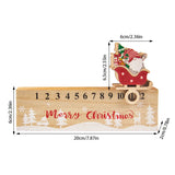 elvesmall Christmas Advent Calendar 2023 Wooden Gnomes Santa Countdown Calendar Ornament Navidad 2024 New Year xmas Home Desk Decoration