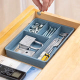 elvesmall Desk Drawer Organizer Desk Sundries Stationery Storage Box Bin Cosmetics Makeup Organizer Home Office Drawer Divider Container