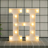 elvesmall  Creative DIY Luminous LED Letter Lights 26 English Alphabet Light for Holiday Home Wedding Birthday Christmas Party Decorations