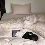elvesmall High-end Jacquard 100% Cotton Double Duvet Cover Set 220x240 Luxury Bedding Sets Cotton Tribute Satin Queen Size Bedding Set