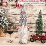 elvesmall Christmas Wine Bottle Cover Merry Christmas Decorations For Home  Cristmas Ornament Xmas Navidad Gifts New Year