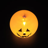 elvesmall 5Pcs Led Light up Balloon Latex Pumpkin Balloons Halloween Party Decorations for Home Halloween Pumpkin Decor Outdoor indoor