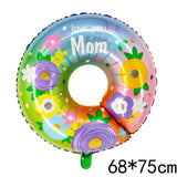 elvesmall  Mother's Day Decorations Balloons I Love You Mom Happy Mother's Day Aluminum Film Balloons Mothers Gifts
