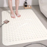 elvesmall Healthy Non-toxic Large Bath Mat Safety Non-slip Suction Cup Bathroom Shower Mat Foot Massage Bath Rug Eco-Friendly Bath Mats