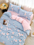 elvesmall Hot sale high quality bedding double sanded quilt cover sheet pillowcase four-piece set