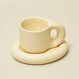 elvesmall  -  Korean Style Ceramic Mug Coffee Cups Home Office Tea Cup Coffee Cups Korean Mug Nordic Home drinkware Japan Mug