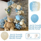 elvesmall Macaron Blue Balloon Garland Arch Kit Wedding Birthday Ballon Birthday Party Decorations Kids Latex Baloon Baby Shower Girl Boy