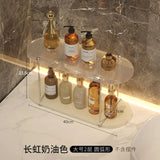 elvesmall  -  Ins Acrylic Desktop Rack Bathroom Toilet Storage Rack Layered Finishing Rack Bedroom Cup Storage Cosmetic Perfume Display Rack