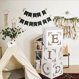 elvesmall Eid Mubarak Transparent Box Letter Balloons Box Ramadan Kareem Decor Balloon Party Decoration Muslim Islamic Balloon Accessories