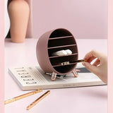 elvesmall Large Capacity Cosmetics Storage Box Desktop Dresser Beauty Shelf Lipstick Eye Shadow Compartment Storage and Sorting Box