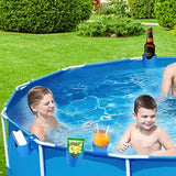 elvesmall Pool Cup Holder For Drinks No Punching Swimming Pool Beer Bottle Drink Holder No Spills Pool Accessories For Pool Parties Juice