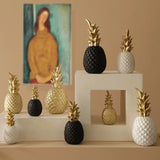 elvesmall Nordic Light Luxury Pineapple Decoration,Golden Fruit Shape Living Room Porch Home Decoration Figurines Gift Wedding Props