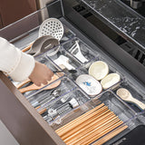 elvesmall Desk Drawer Organizers Transparent Storage Box Bins Kitchen Gadget Jewelry  Organizer Bathroom Storage Makeup Organizer
