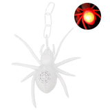 elvesmall  Halloween Fake Spider Trick Toy Decorative Lamp Practical Joke Flashing Spider Light Home Office Party Kid Funny Play Scare Toy