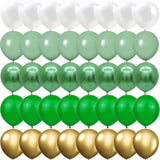 elvesmall 40PCS Green agate green glitter Balloons Gender Reveal Wedding Valentine's Day Baby Shower Birthday Globos Party Decorations
