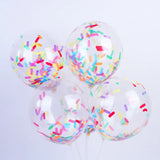 elvesmall 10/20/30pcs 12inch Confetti Ice Cream Confetti Balloon Birthday Party  Baby Shower Wedding Christmas Decoration Scene Layout