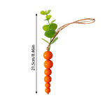 elvesmall  Easter Decor Carrot Wooden Beads Ornament DIY Wreath Pendants Beads String Happy Easter Party Decoration For Home Kids Gift