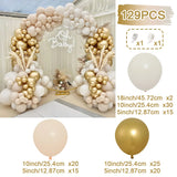 elvesmall Orange Brown Balloons Garland Arch Kit Birthday Party Decor Kids Girl Wedding Birthday Party Supplies Baby Shower Decor Ballon