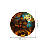 elvesmall Halloween PVC Static Glass Stickers Scary Castle Cat Glass Stickers Non Adhesive Removable Party Home Decorations