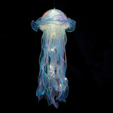 elvesmall  Jellyfish Lamp Holiday Atmosphere Lamp Portable Lantern Purple Jellyfish Night Light Indoor Party Decoration Lighting Night Lamp