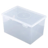 elvesmall  Mask Storage Box Plastic Transparent Storage Container Keep Tidy Organizer