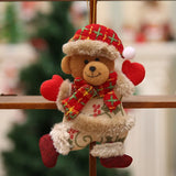elvesmall  Home Decoration Santa Snowman Ornaments Xmas Tree Hanging Toys Christmas Tree Decoration Home Decor Present Xmas Children's Gift
