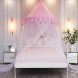 elvesmall Princess Style Dome Mosquito Net Girl's bedroom Cellular Network Single Double Bed Mosquito Net Large Space Mosquito Net