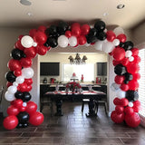 elvesmall Birthday Party Balloons Garland White Black Red Balloon Arch Kit Kid Baby Shower Decor Wedding Anniversary Graduation Decoration