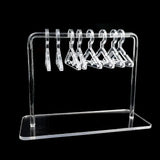 elvesmall 8 Pcs Hangers Shaped Jewelry Holder Personalized Earrings Display Racks Hanging Clothes Stand Storage Jewelry Organizer Holders