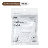 elvesmall Portable Floss Storage Box Auto Refillable Oral Hygiene Care Floss Pick Floss Dispenser Contains 10Pcs Floss