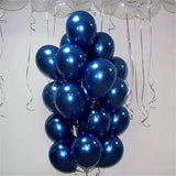 elvesmall 20pcs 5/10/12inch Luminous Blue Latex Balloons Dark Blue Helium Air Balloon Birthday Wedding Decoration Party Balloon Supplies