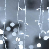 elvesmall  5M Outdoor Waterproof Christmas Garland Curtain String Lights Droop 0.4-0.6m Christmas Lights Outdoor Eaves Garden Lights Decor