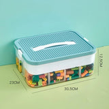 elvesmall  Lego Organizer Box Children's Toy Storage Box Lego Sorting Storage Box Building Block Classification Boxcase Kid Toy Organizer