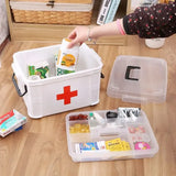 elvesmall 1pc Plastic Multi-layer Domestic Medicine Box Portable Divided Medicine Storage Box Portable First Aid Box Domestic Medicine Box