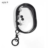 elvesmall Jewelry Organizer Transparent Storage Box Pouch Mystery Box Keychain Bag Storage Case Thicken Wallet Cute Doll Bag Organization
