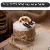 elvesmall Scented Candles Wholesale Soybean Candles Aromatherapy Home Decoration Romantic Birthday Gift Box Cinnamon Violet Flavor