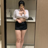 elvesmall  Plus Size Sexy Lingerie Secretary Uniform Cosplay Porno Office Erotic Porno Babydoll Sleepwear Set Party Sex Clothes Nightwear