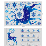 elvesmall white Snowflake Electrostatic Wall Sticker Kid Room Christmas Decoration Window Sticker Decals Decals New Year Natal Home Decor