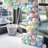 elvesmall 73/91.5CM Giant Big Number Balloon DIY Filling Box Stand  Baby Birthday Organic Mosaic Number Decor Balloon Frame Anniversary