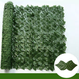 elvesmall 1X3M Artificial Ivy Hedge Panels Green Leaf Privacy Fence Grass Wall for Home Outdoor Garden Balcony Decoration Fake Plant Vine