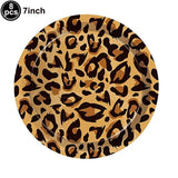 elvesmall Leopard  Party Supplies Leopard Balloons Happy Birthday Banner Safari Party Leopard Print Balloons Jungle Animal Party Decors